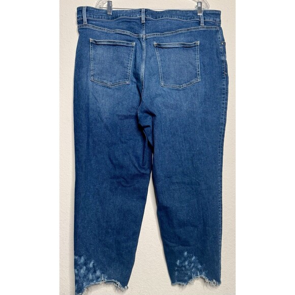 Lane Bryant signature fit high-rise girlfriend straight leg denim jeans - Picture 3 of 4